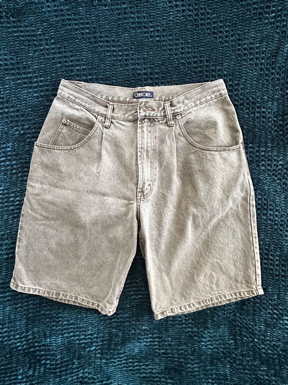 Cherokee Light Gray Men's Denim Shorts